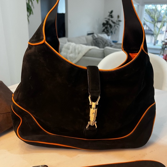 Gucci Handbags - Black and Orange Hobo Bag